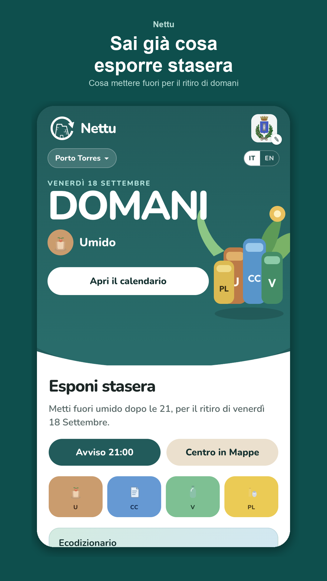 Schermata Oggi di Nettu